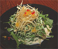 京水菜と手作り豆富のサラダ